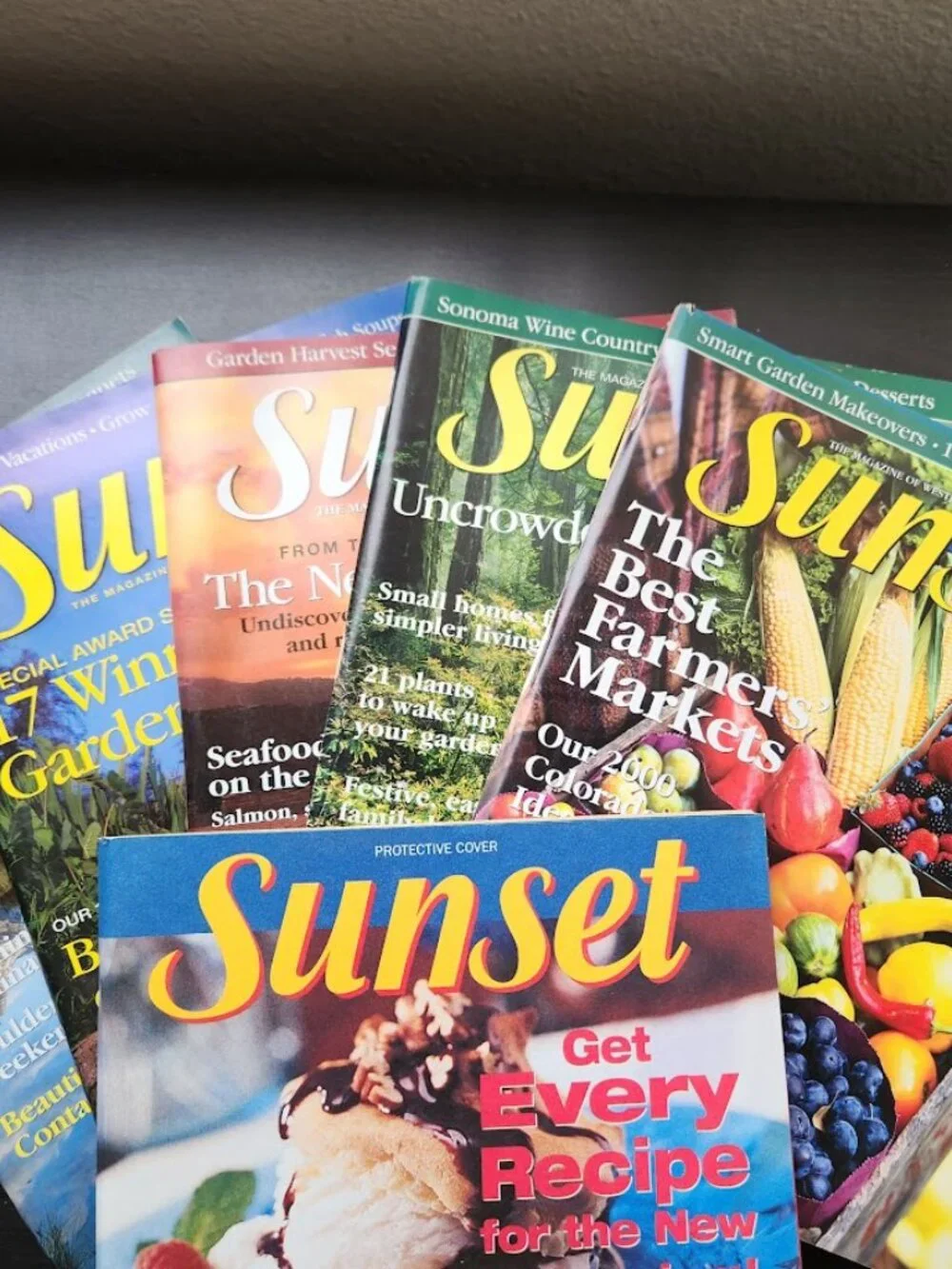 1 Vintage Sunset Magazine Picked at RANDOM Cookbook Reading Supplies Coffee Tabl